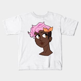 Pretty Little Shy Girl Kids T-Shirt